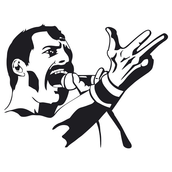 Wandtattoos: Freddie Mercury