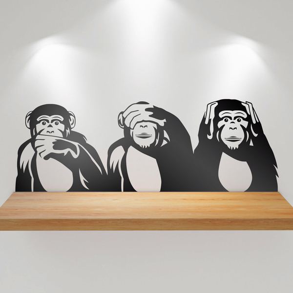 Wandtattoos: Die drei Affen