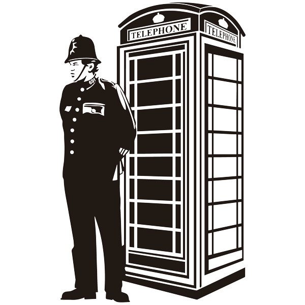 Wandtattoos: London Telefonzelle und britischen Wache