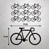 Wandtattoos: Kit 9 Wandtattoo Fahrrad Rennen 3