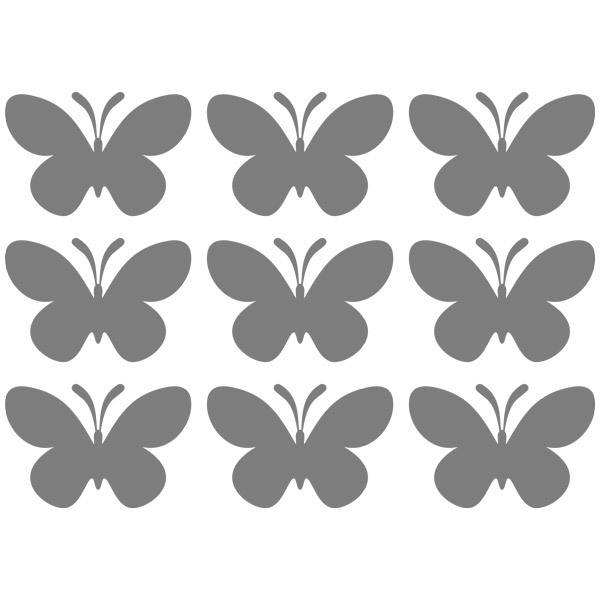 Wandtattoos: Kit von 9 Schmetterlinge