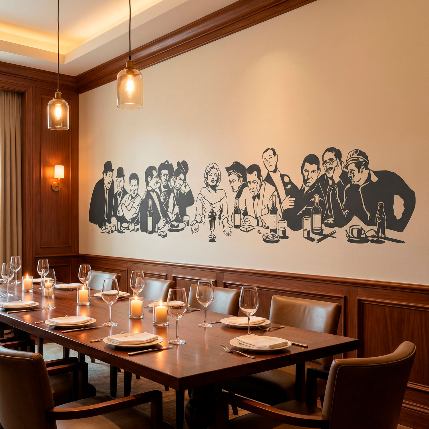 Wandtattoos: Das letzte Abendmahl in Hollywood