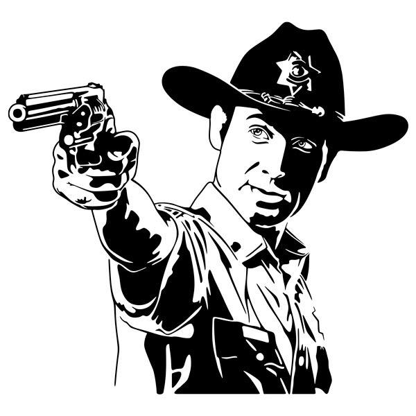 Wandtattoos: Rick Grimes