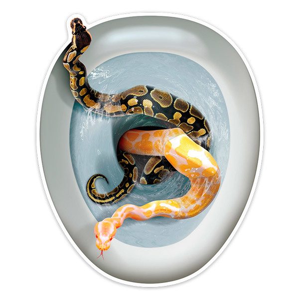 Wandtattoos: Schlangen kommen aus der Schüssel
