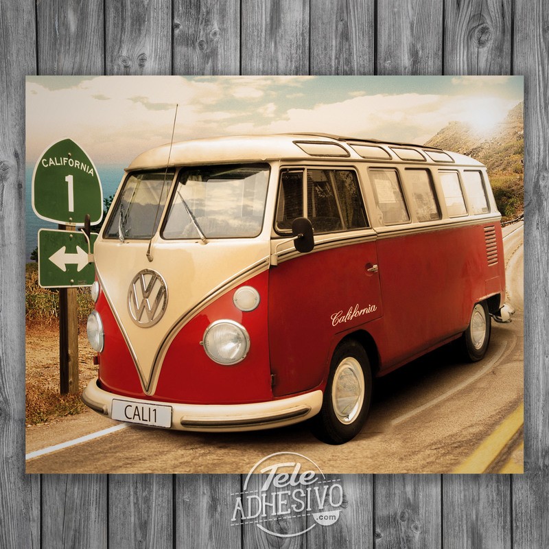 Wandtattoos: Volkswagen van Californie