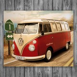 Wandtattoos: Volkswagen van Californie 3