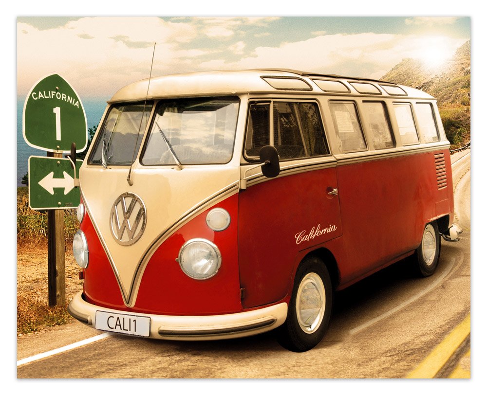 Wandtattoos: Volkswagen van Californie