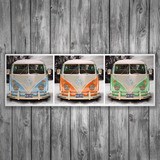 Wandtattoos: 3 Volkswagen T1 (kombi) 3