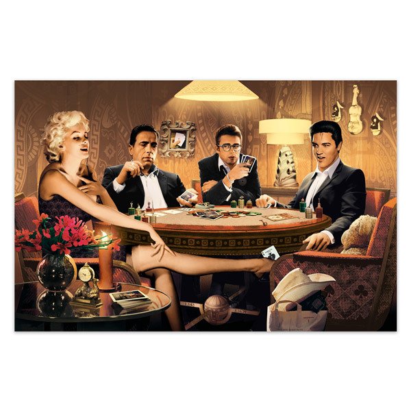 Wandtattoos: Hollywood Poker-Stars