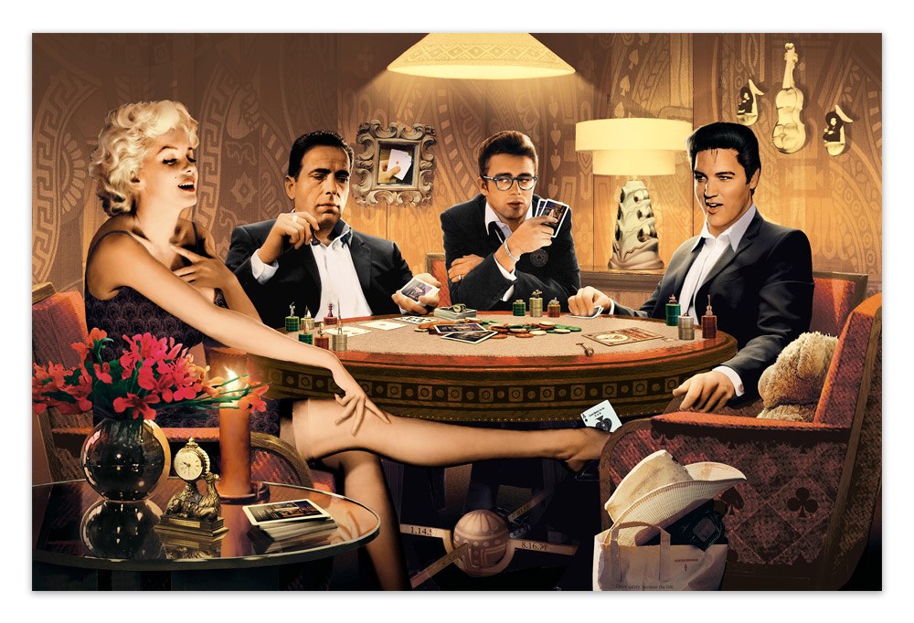 Wandtattoos: Hollywood Poker-Stars