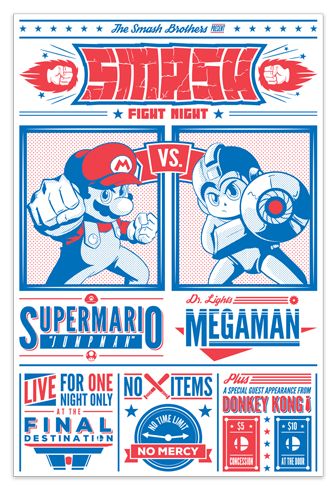Wandtattoos: Mario Bros. vs. Megaman.