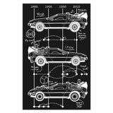 Wandtattoos: Klebstoff Poster DeLorean Timeline 4