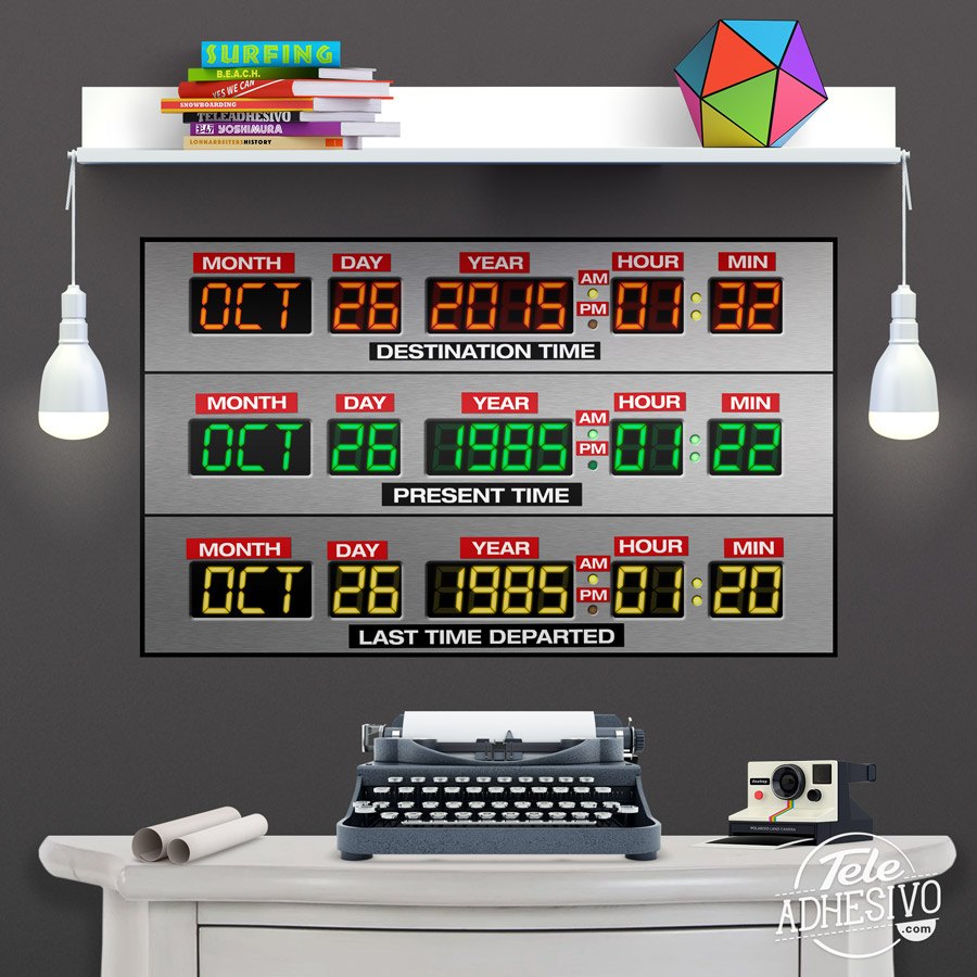 Wandtattoos: DeLorean Time Panel