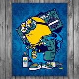 Wandtattoos: Klebstoff Poster Minion Bomb Box Graffiti 3