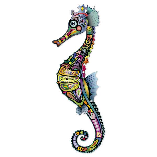 Wandtattoos: Hindu Seahorse