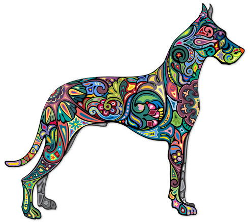 Wandtattoos: Hindu Hund