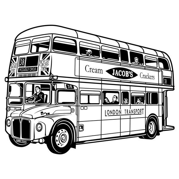 Wandtattoos: Routemaster -Bus