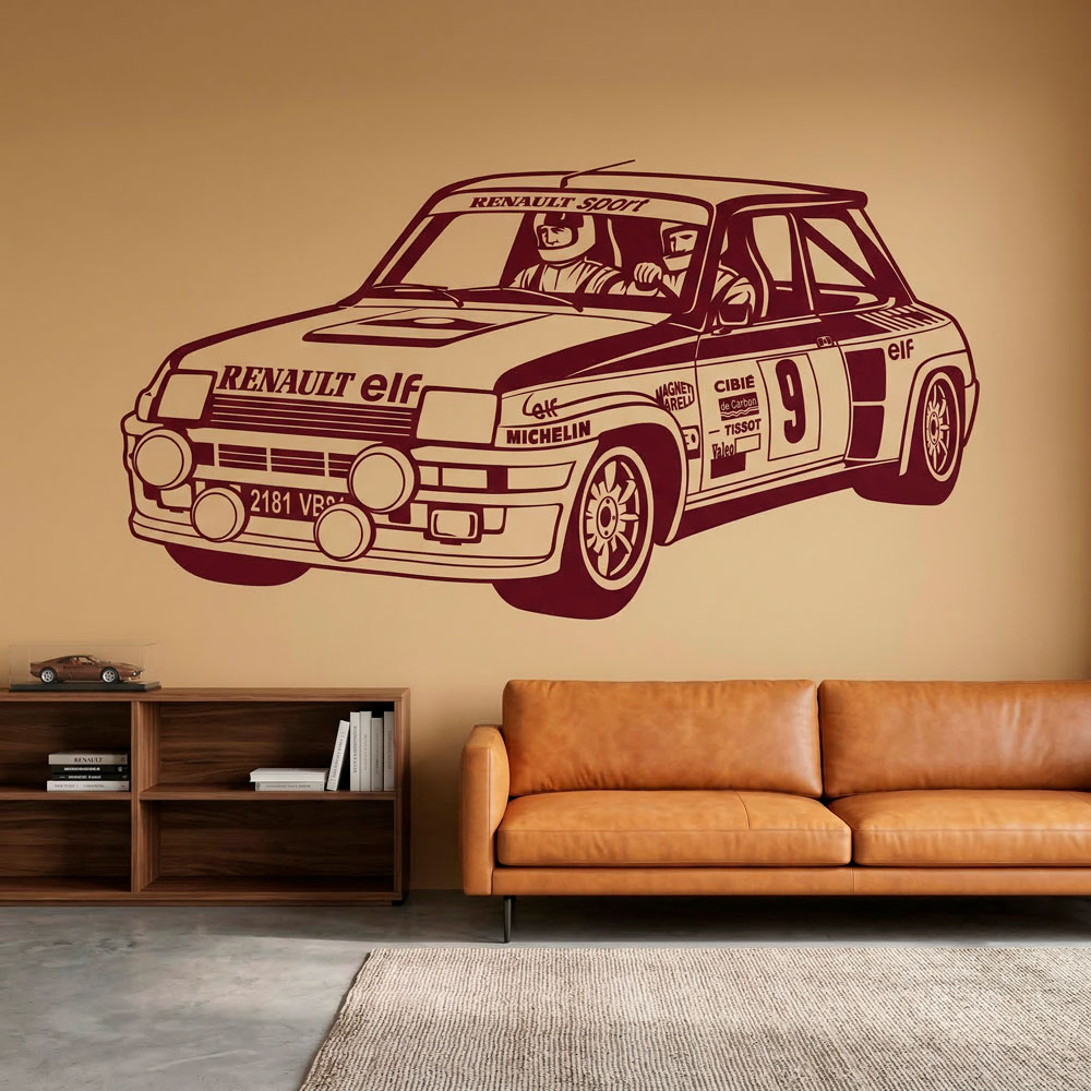Wandtattoos: Renault 5 Turbo Rally