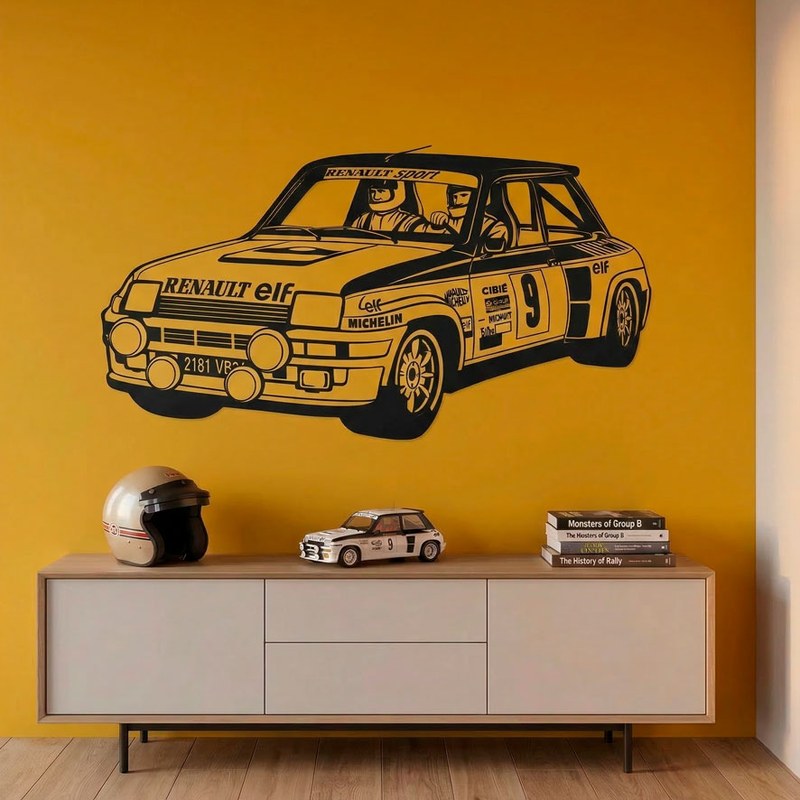 Renault 5 Turbo Rallye Wandtattoo 4