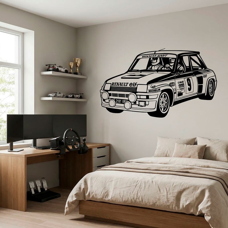 Renault 5 Turbo Rallye Wandtattoo 5