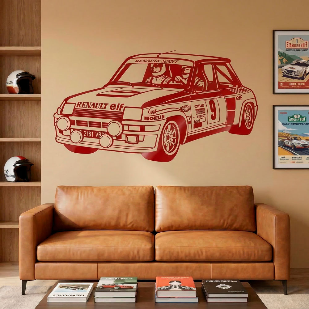 Wandtattoos: Renault 5 Turbo Rally