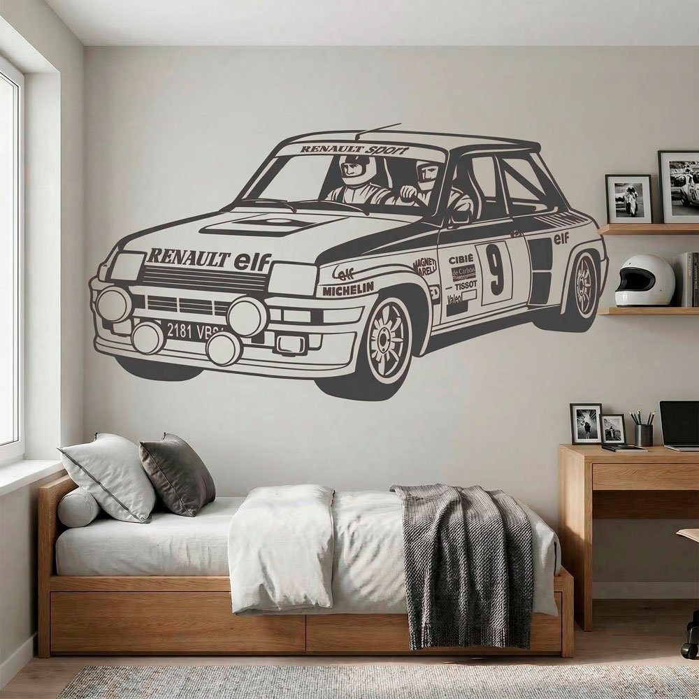 Wandtattoos: Renault 5 Turbo Rally