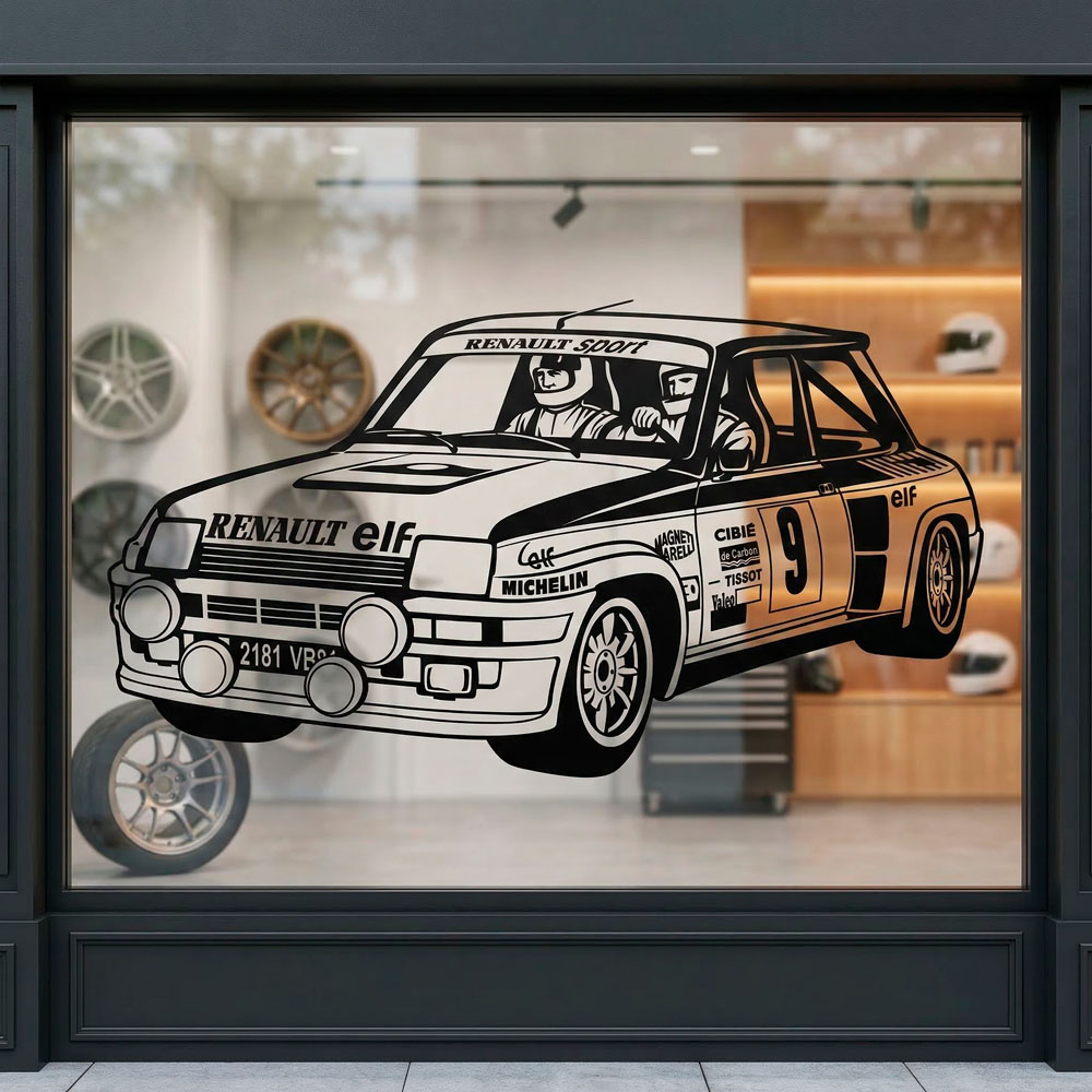 Wandtattoos: Renault 5 Turbo Rally