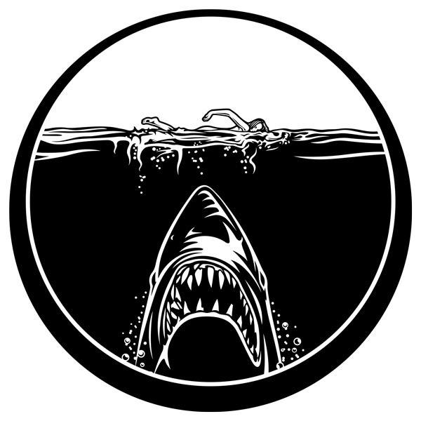 Wandtattoos: Film Der weiße Hai
