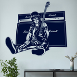 Wandtattoos: Slash, Gitarre und Lautsprecher 4