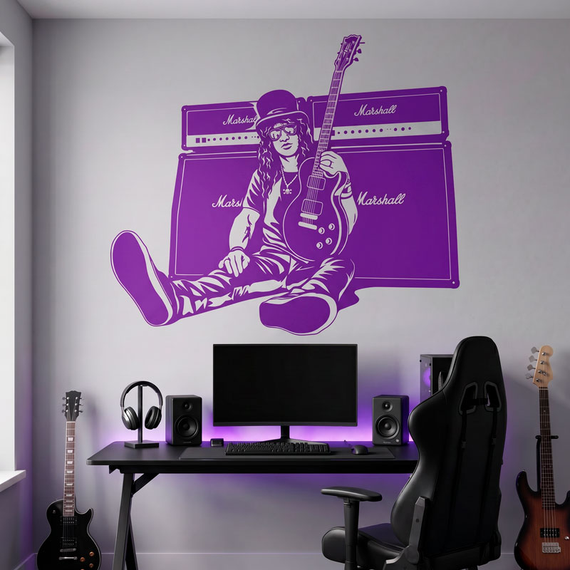 Slash, Gitarre und Lautsprecher 5/9