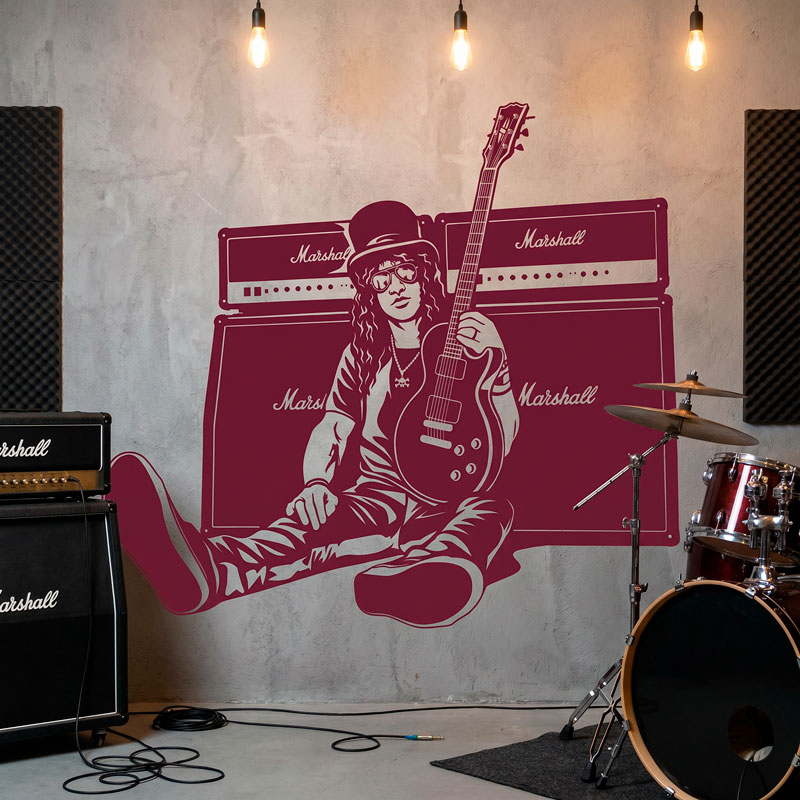 Slash, Gitarre und Lautsprecher 8/9