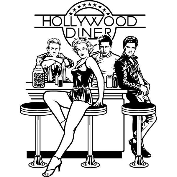 Wandtattoos: Hollywood-Diner