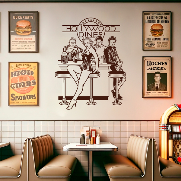 Wandtattoos: Hollywood-Diner