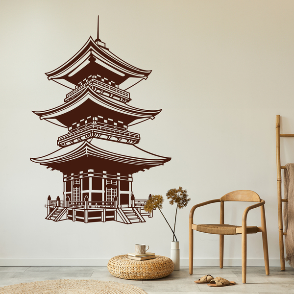 Wandtattoos: Buddhistischer Tempel Japan