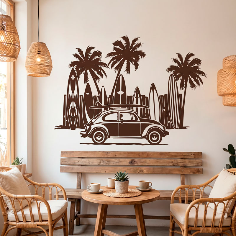 Volkswagen, Surfbretter und Palmen 6/9
