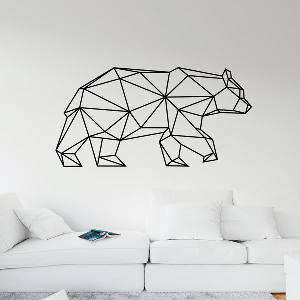 Wandtattoos: Geometric Origami Bär