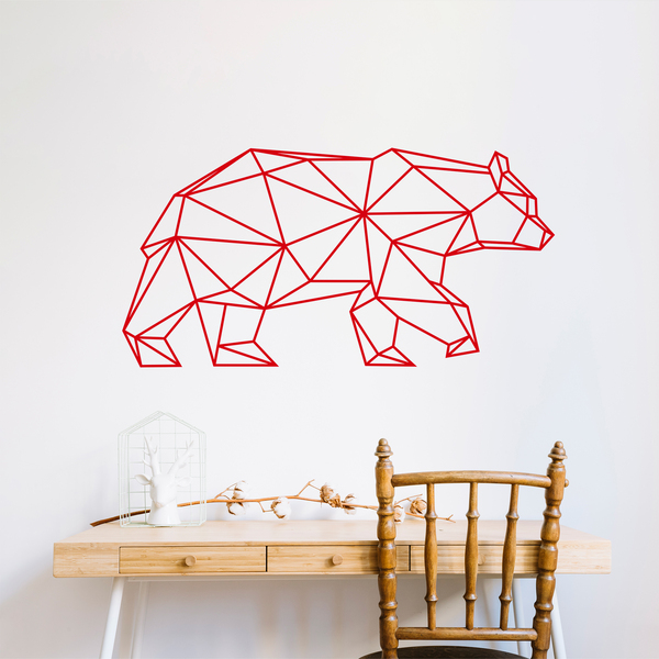 Wandtattoos: Geometric Origami Bär