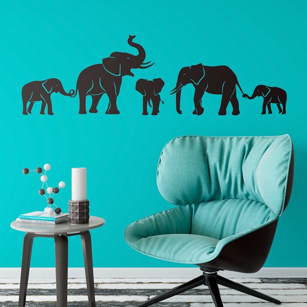 Wandtattoos: Elefantenherde