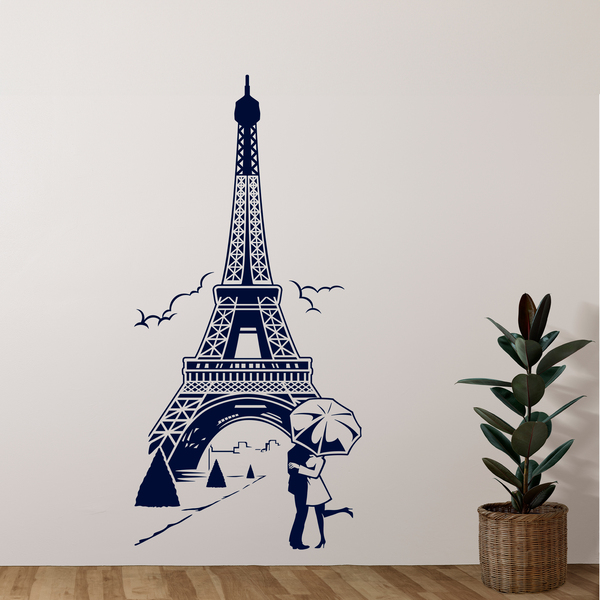 Wandtattoos: Liebe unter dem Eiffelturm