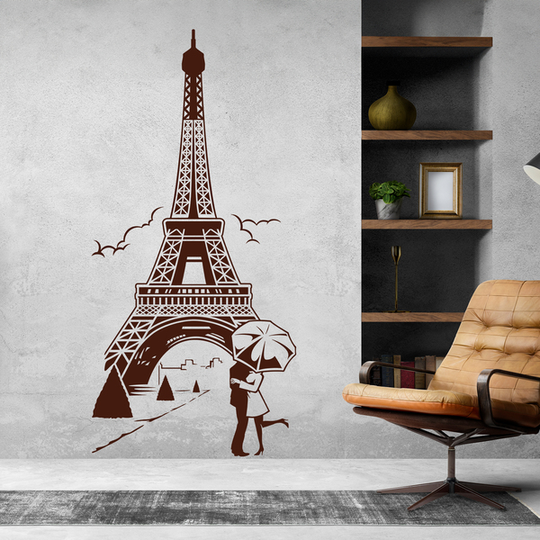 Wandtattoos: Liebe unter dem Eiffelturm