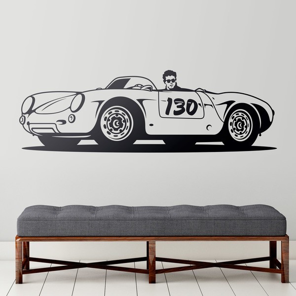 Wandtattoos: Porsche 550 Spyder Little Bastard