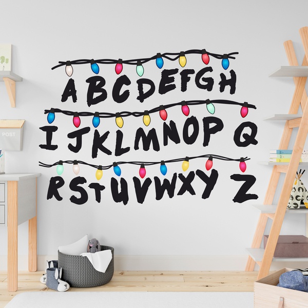 Wandtattoos: Seltsamere Dinge Alphabet