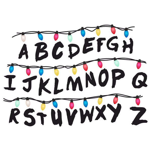 Wandtattoos: Seltsamere Dinge Alphabet