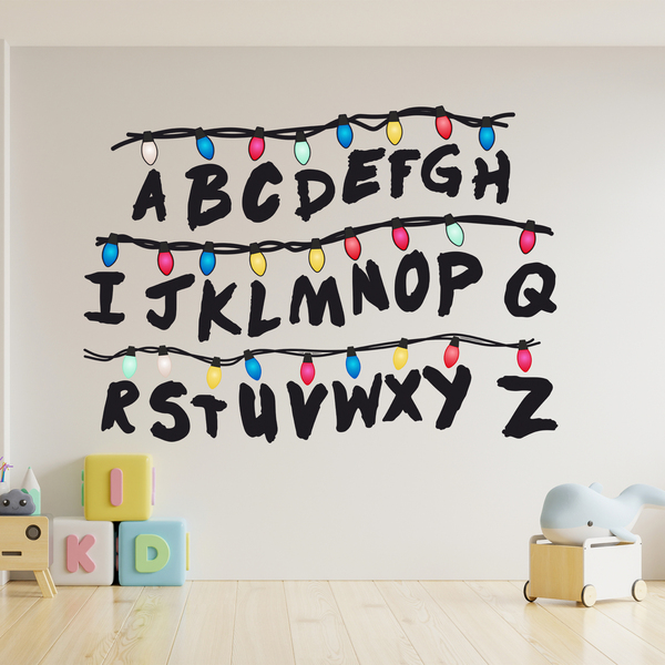 Wandtattoos: Seltsamere Dinge Alphabet