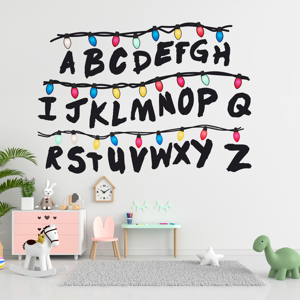 Wandtattoos: Seltsamere Dinge Alphabet