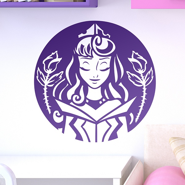 Kinderzimmer Wandtattoo: Prinzessin Dornröschen