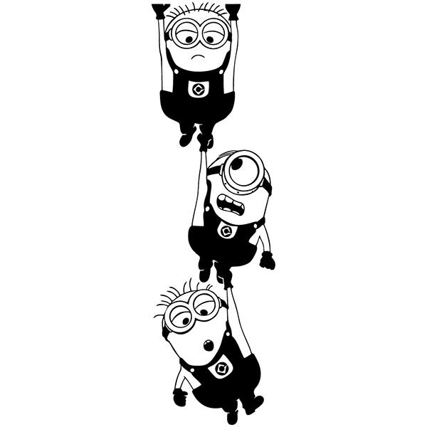 Wandtattoos: Minions hängen