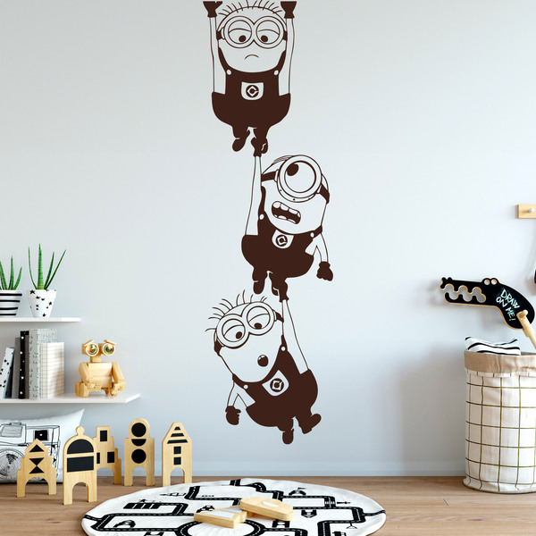 Wandtattoos: Minions hängen