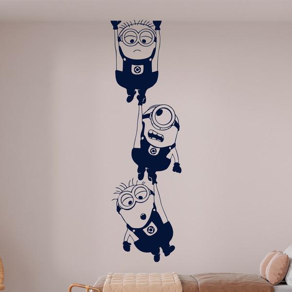 Wandtattoos: Minions hängen
