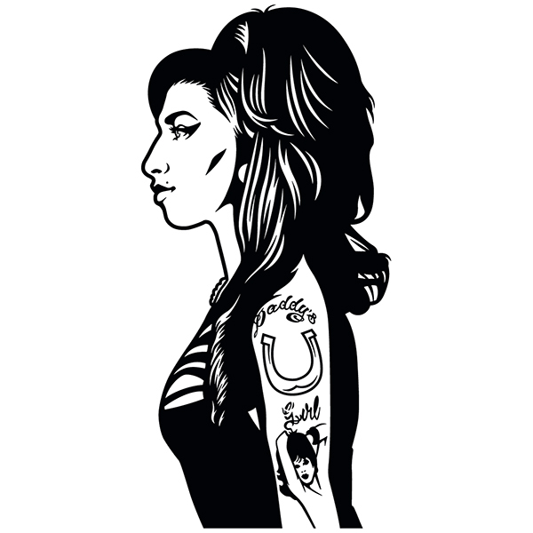 Wandtattoos: Amy Winehouse